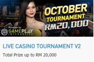 Promotional Update: Live Casino Tournament for October – Win up to RM 20,000