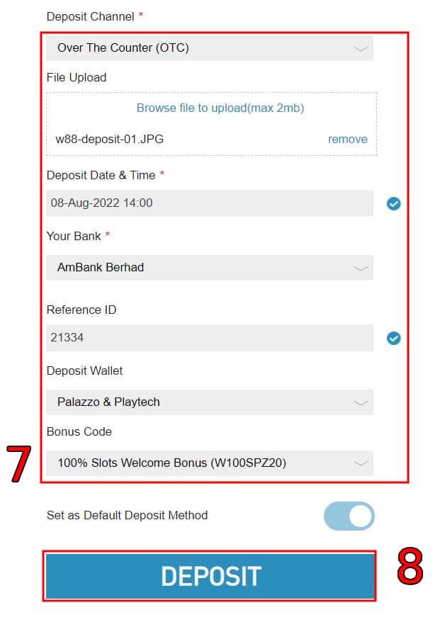 w88-deposit-bank-transfer-deposit-requirements